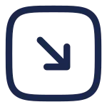Square Arrow Right Down SVG Icon